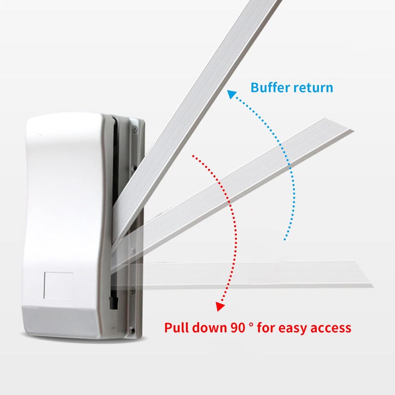 uyoyous Pull Down Closet Rods, Adjustable 35-48 Inch Wardrobe Rail Lift Collapsible Closet Rod Aluminium Retractable Wardrobe Hanger Clothing Rail Closet Lift Organizer Storage Lift for Bedroom - Image 5